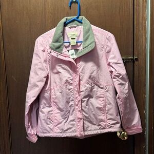 L.L. Bean fleece lined Jacket pink NWT sz M